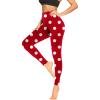 Athletic Leggings Woman Seamless Buttery Soft Yoga Pants High Waist Sport Fitness Tummy Contro1 Workout Legging Athletic Red view 4