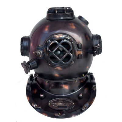 Vintage US Navy Antique 18 Inch Divers Diving Helmet Original Antique Scuba Gift