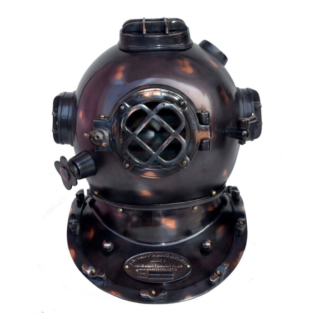 Vintage US Navy Antique 18 Inch Divers Diving Helmet Original Antique Scuba Gift
