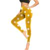 Athletic Leggings Woman Seamless Buttery Soft Yoga Pants High Waist Sport Fitness Tummy Contro1 Workout Legging Athletic Yellow view 4