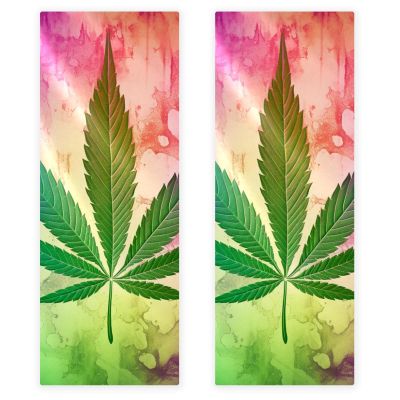 YTYVAGT Bathroom Hand Towels,Workout Towels for Gym Sweat,Yoga Mat Towel,Vintage Plant Purple Leaves,2-Pc