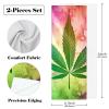 YTYVAGT Bathroom Hand Towels,Workout Towels for Gym Sweat,Yoga Mat Towel,Vintage Plant Purple Leaves,2-Pc view 3
