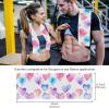 YTYVAGT Bathroom Hand Towels,Workout Towels for Gym Sweat,Yoga Mat Towel,Watercolor Love Hearts,2-Pc view 4