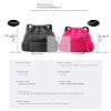 CarXs Drawstring Bag, Lightweight String Backpack with Water Bottle Holder and Pockets, Gym Sports Cinch Sackpack (Rose red,Small) view 2