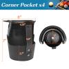 MoyanSuper Pool Table Pockets Replacement Leather Pockets for Billiard Table Set of 6 Drop Pockets view 3
