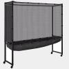 HDYZJQ Training Grounds Table Tennis Ball Catch Net Collector, Professional Table Tennis Ball Catch Net, Moveable Ping Pong Table Net, Ping Pong Catch Net for Any Table 72 to 82 Inch(Black2) view 1