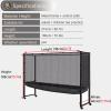 HDYZJQ Training Grounds Table Tennis Ball Catch Net Collector, Professional Table Tennis Ball Catch Net, Moveable Ping Pong Table Net, Ping Pong Catch Net for Any Table 72 to 82 Inch(Black2) view 2