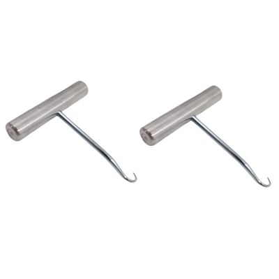 Tofficu 2pcs Tennis and Badminton Racket Stringing Puller Tool Portable Stringing Hook for Accurate Tension and Easy Essential Accessory