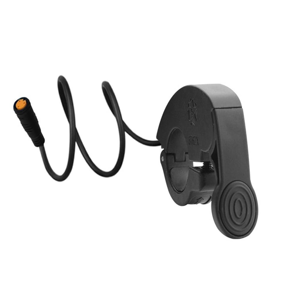 ZLiT Electric Scooter Throttle Accelerator,3Pins 12V-72V Electric Scooters Twist Speed Throttle Accelerator for Bafang Motor BBS01 02 HD (Black)