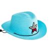 Child Western Cowboy Hat Toddler Sun Hats Summer Beach Stra Hat 6 Colours Girls Boys Kids 26Y (Sky Blue, 2-6 Years) view 1