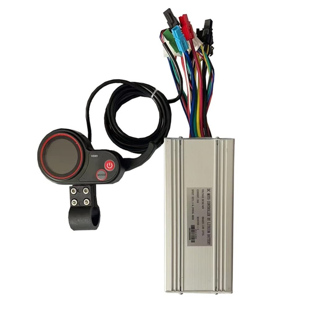 Srutueo 36V 48V 1000W/1500W 35A Electric Bike Controller with LCD Display Thumb Throttle for Ebike Electric Scooter