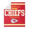 FOCO Kansas City Chiefs NFL Team Property of Sherpa Fleece Blanket & NFL Kansas City Chiefs Neck Gaiter, One Size, Big Logo view 2