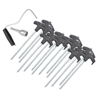 BESPORTBLE 1set Heavy Duty Tent Stakes for Camping Tents Canopies and Tarps Pegs for Secure Ground Fixation Easy to Use and Pull for Outdoor Activities