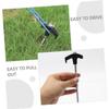 BESPORTBLE 1set Heavy Duty Tent Stakes for Camping Tents Canopies and Tarps Pegs for Secure Ground Fixation Easy to Use and Pull for Outdoor Activities view 2