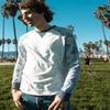 ZIMEGO Mens 3/4 Long Sleeve Modern Fit Contrast Raglan Casual Crew Neck T-Shirts view 2