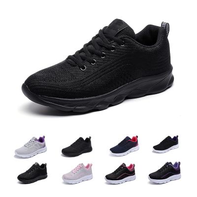 2024 Women's Air Cushion Sneakers, Non Slip Walking Sneakers Running Shoes for Women, Women Orthopedic Sneakers (B-Black, Adult, Women, 9.5, Numeric, US Footwear Size System, Medium)