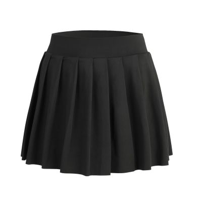 Bezioner Girls Tennis Skirt A-Line Pleated Skirt with Shorts Pocket Skort for Golf Athletic (Black,8-9 Years)