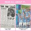Historic Newspapers Manchester City Soccer - UK Sporting History Told Through Archive Newspaper Coverage - Sporting Fan Gift - UK Football History - Add a Name On The Cover for Free - (Man City) view 4