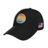 ADTEMP Retro Pole Vault Outdoor Curved Brim Baseball Hat Sandwich Hat with Buckle Casual Mesh Hat Black view 1