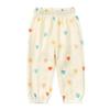 3 Pieces Kids Cotton Linen Elastic Casual Trousers Baby Boys Girls Summer Fall Basic Loose Long Baggy Harem Pants (2-3T,3PC Floral A,US,2 Years,3 Years,Age) view 4