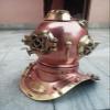 NineFit Basics Brass Vintage Style Mark V US Navy Scuba Deep Mini Diving Divers Helmet Gift, As shown in image view 2