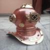 NineFit Basics Brass Vintage Style Mark V US Navy Scuba Deep Mini Diving Divers Helmet Gift, As shown in image view 3