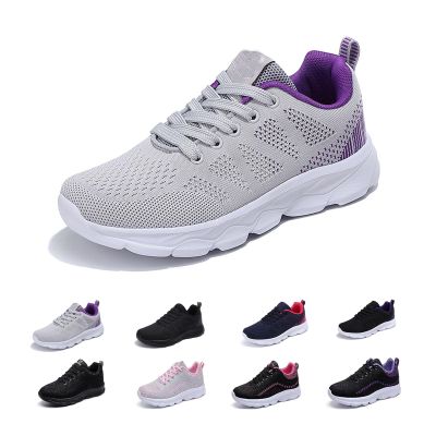 2024 Women's Air Cushion Sneakers, Non Slip Walking Sneakers Running Shoes for Women, Women Orthopedic Sneakers (F-Purple, Adult, Women, 5, Numeric, US Footwear Size System, Medium)