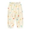 3 Pieces Kids Cotton Linen Elastic Casual Trousers Baby Boys Girls Summer Fall Basic Loose Long Baggy Harem Pants (4-5T,3PC Floral A,US,4 Years,5 Years,Age) view 4