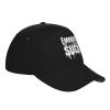 ADTEMP Embrace The Suck Outdoor Curved Brim Baseball Hat Sandwich Hat with Buckle Casual Mesh Hat Black view 3