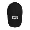 ADTEMP Embrace The Suck Outdoor Curved Brim Baseball Hat Sandwich Hat with Buckle Casual Mesh Hat Black view 4
