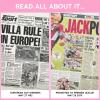 Aston Villa Soccer - UK Sporting History Told Through Archive Newspaper Coverage - Sporting Fan Gift - UK Football History - Add a Name On The Cover for Free - (Aston Villa) view 4