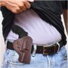 Brown OWB Leather Revolver Holster Right Hand. Fit for 5 or 6 Shot Revolvers 3 inch Barrel Model, Taurus 605 357 Mag 38SPL, 856, 905, 942 22 LR - Maxx Carry view 2