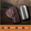 Brown OWB Leather Revolver Holster Right Hand. Fit for 5 or 6 Shot Revolvers 3 inch Barrel Model, Taurus 605 357 Mag 38SPL, 856, 905, 942 22 LR - Maxx Carry view 4