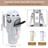 Initial Water Bottle Holder with Strap for Stanley Cup Accessories 40 oz Tumbler/Simple Modern Tumbler Bag, Water Bottle Carrier Bag with Strap,Personalized Valentine's Day Gift for Women,Her & Girls view 4