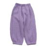 3 Pieces Kids Cotton Linen Elastic Casual Trousers Baby Boys Girls Summer Fall Basic Loose Long Baggy Harem Pants (4-5T,3PC Solid N,US,4 Years,5 Years,Age) view 4