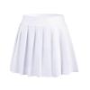 Bezioner Girls Tennis Skirt A-Line Pleated Skirt with Shorts Pocket Skort for Golf Athletic (White,6-7 Years) view 1