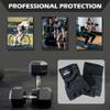ARAW Workout Gloves for Men and Women, Weight Lifting Fingerless Gloves, Power Lifting Wrist Wrap Gym Gloves, Anti-Slip Leather Fitness Gloves, Training, Bodybuilding (Small) view 3