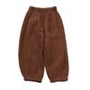 3 Pieces Kids Cotton Linen Elastic Casual Trousers Baby Boys Girls Summer Fall Basic Loose Long Baggy Harem Pants (4-5T,3PC Solid H,US,4 Years,5 Years,Age) view 3