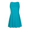 NATHGAM Summer Dresses for Women Casual Beach Sleeveless Sundress Solid Round Neck Tank Dress Loose Fit Tunic Workout Dresses Sky Blue view 2