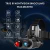 SUZLAZYR NV8000 Night Vision Goggles with 3D Vision Effect - Head Mounted Night Vision Binoculars, FHD Hands Free Nightvision Goggles for Helmet, 8X Digital Zoom, 1312FT, Include 32GB SD Card view 3