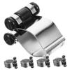 BESPORTBLE 5pcs Wall Mount Fishing Rod Holder Metal Clamp for Fishing Rods Wall Pole Holder Clamp view 1