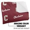 College of Charleston Blanket, 60"x80" Logo Pattern Silky Touch Sherpa Back Super Soft Throw Blanket view 3