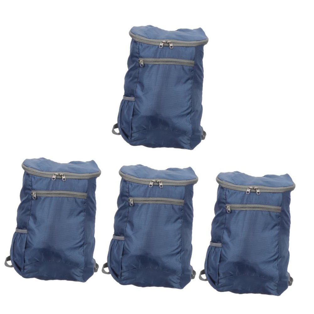 balacoo 4pcs Foldable Backpack Outdoor Backpack Hiking Daypack Backpacks for Men Waterproof Backpacks Shooting Backpack Folding Travel Bag Polyester Lightweight Men and Women, Dark Bluex4pcs
