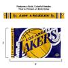 Los Angeles Lakers Printed Header 3x5 Premium Banner Flag view 2