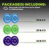 HANDBODE Bumper Plates Olympic Weight Plates, Colored Rubber plate for Weight Lifting and Strength Training 160LB view 2