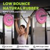 HANDBODE Bumper Plates Olympic Weight Plates, Colored Rubber plate for Weight Lifting and Strength Training 160LB view 3