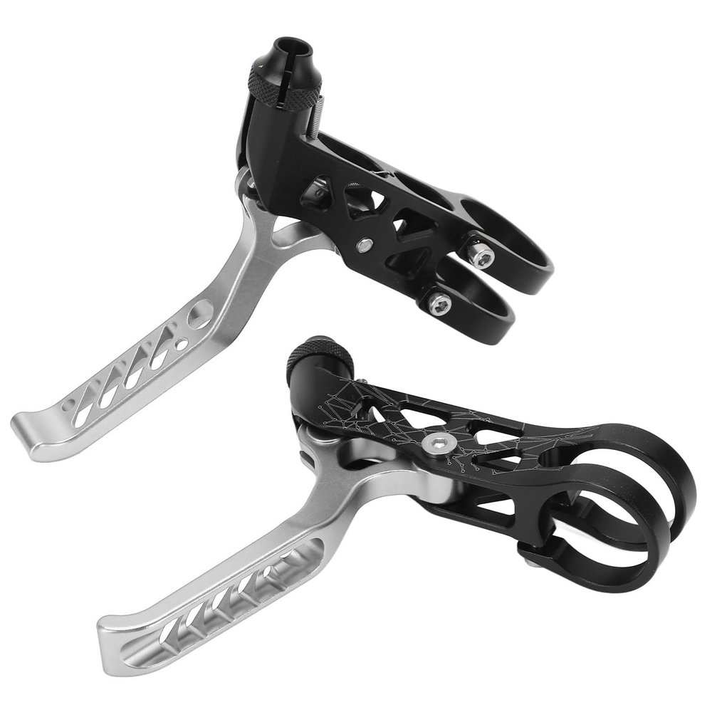Alomejor Mountain Bike Brake Levers,Lightweight Aluminum Alloy Hollow Design,Road Cycling Brake Levers for Professional Cyclists Mountain Trail Riding Road Racing