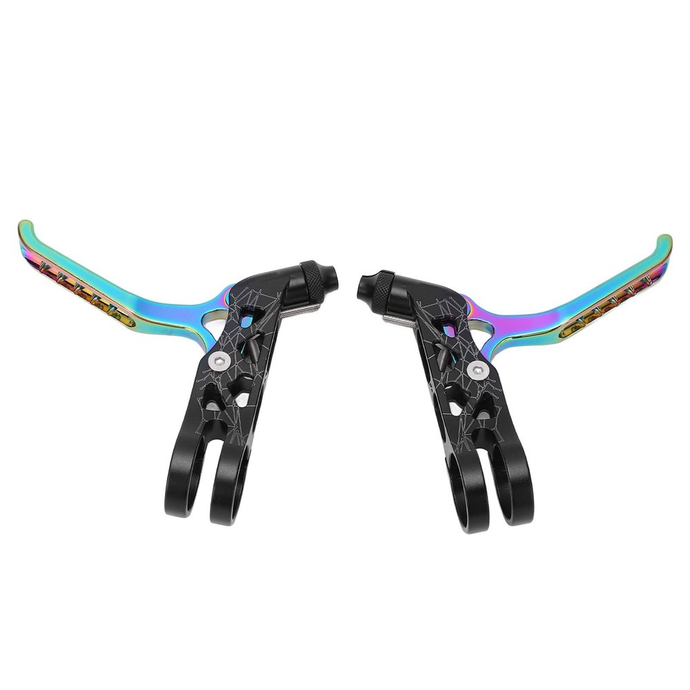 Alomejor Aluminum Alloy Brake Levers with Special Hollow Design for Mountain Road (Colorful)