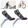 Alomejor Aluminum Alloy Brake Levers with Special Hollow Design for Mountain Road (Colorful) view 2
