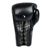 Vali Lancer Leather Lace Up Boxing & MMA Gloves for Pros Sparring (Black, 14OZ) view 3
